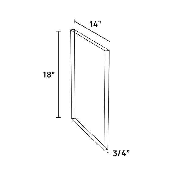 14 x 18 Wall Finished End
