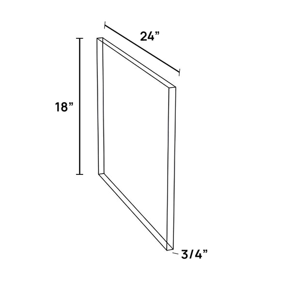 24 x 18 Wall Finished End