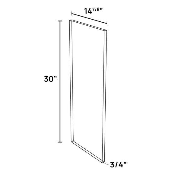 30 inch Wall Finished End
