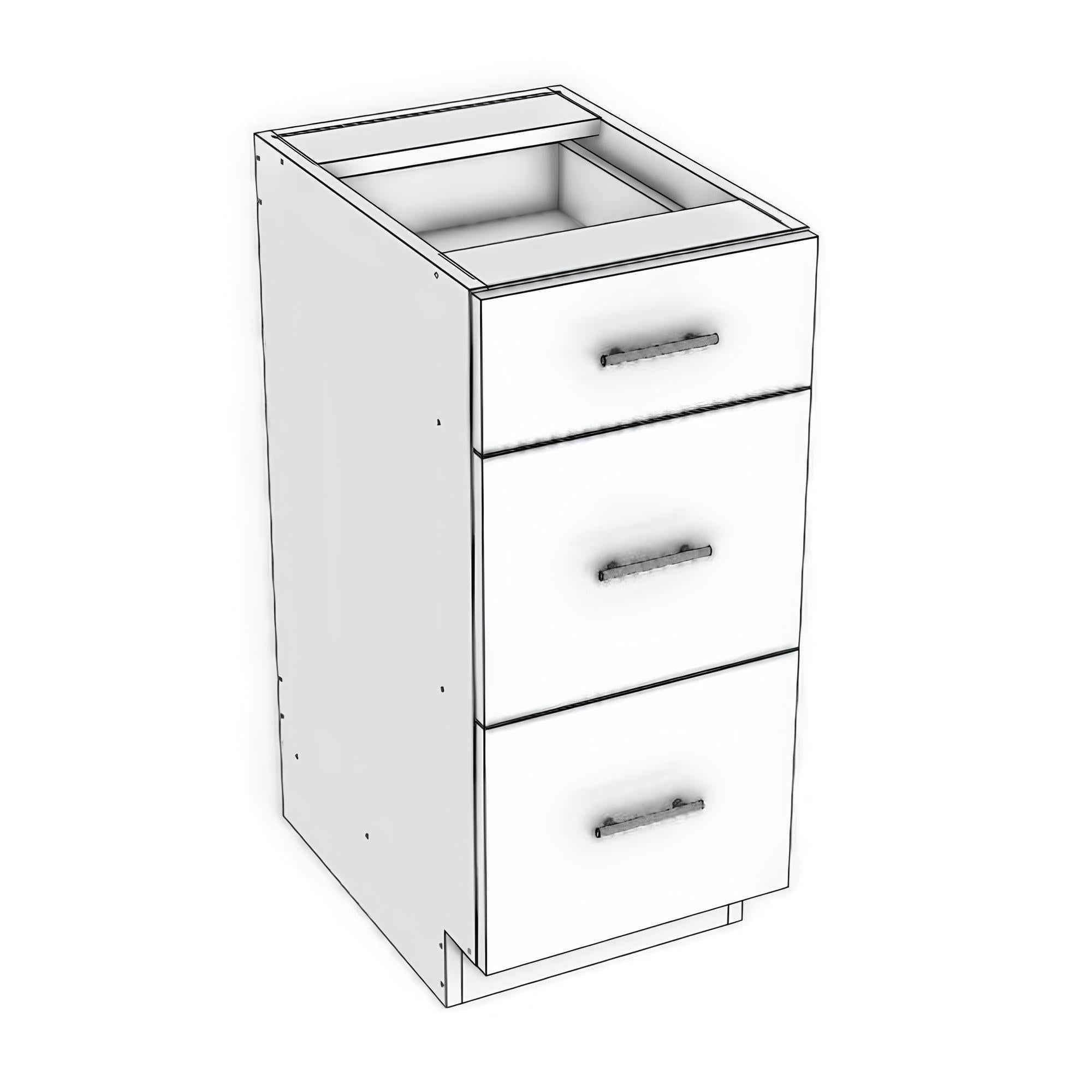 DB12-3 - Drawer Base Cabinet