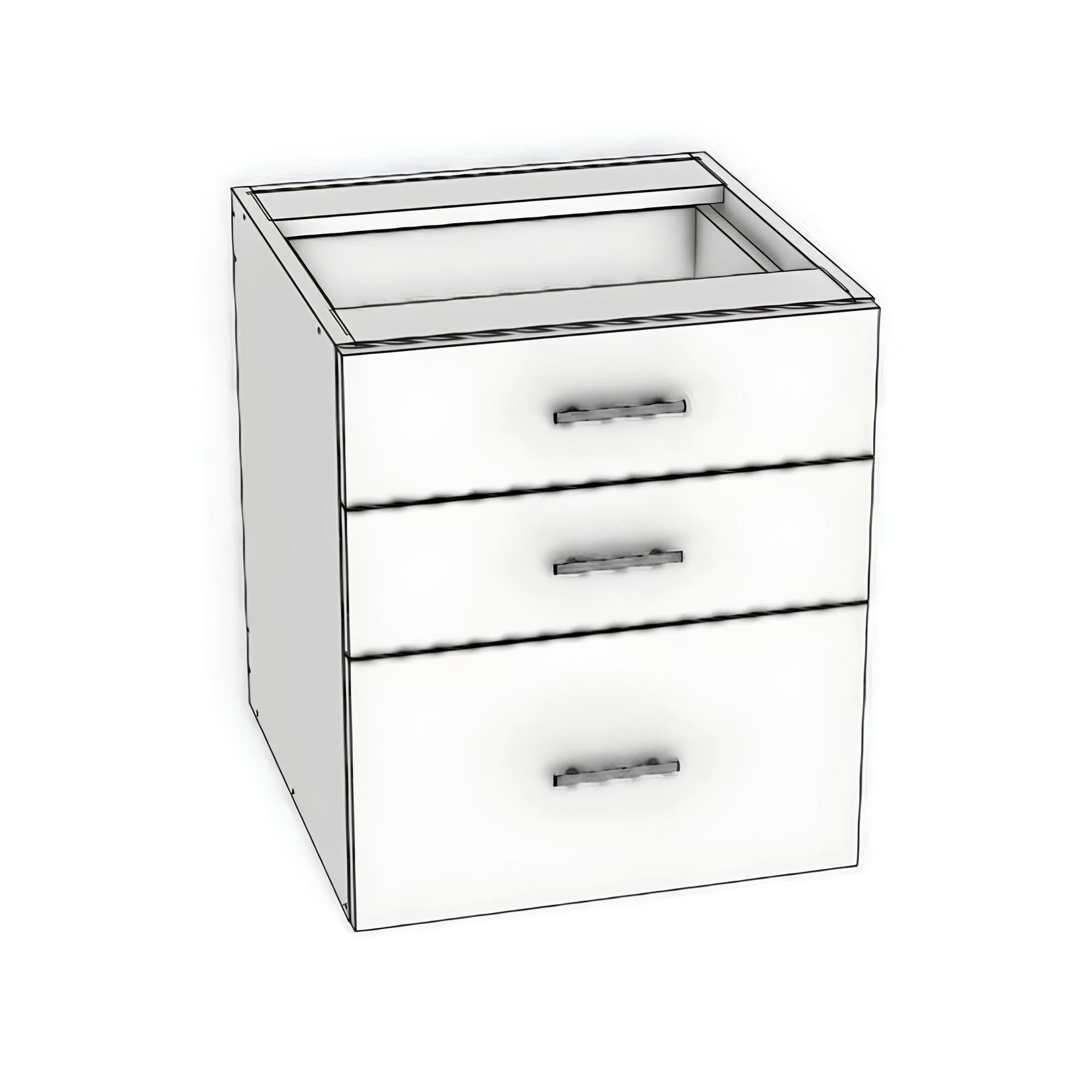 FV2124D-3 - Floating Vanity Cabinet