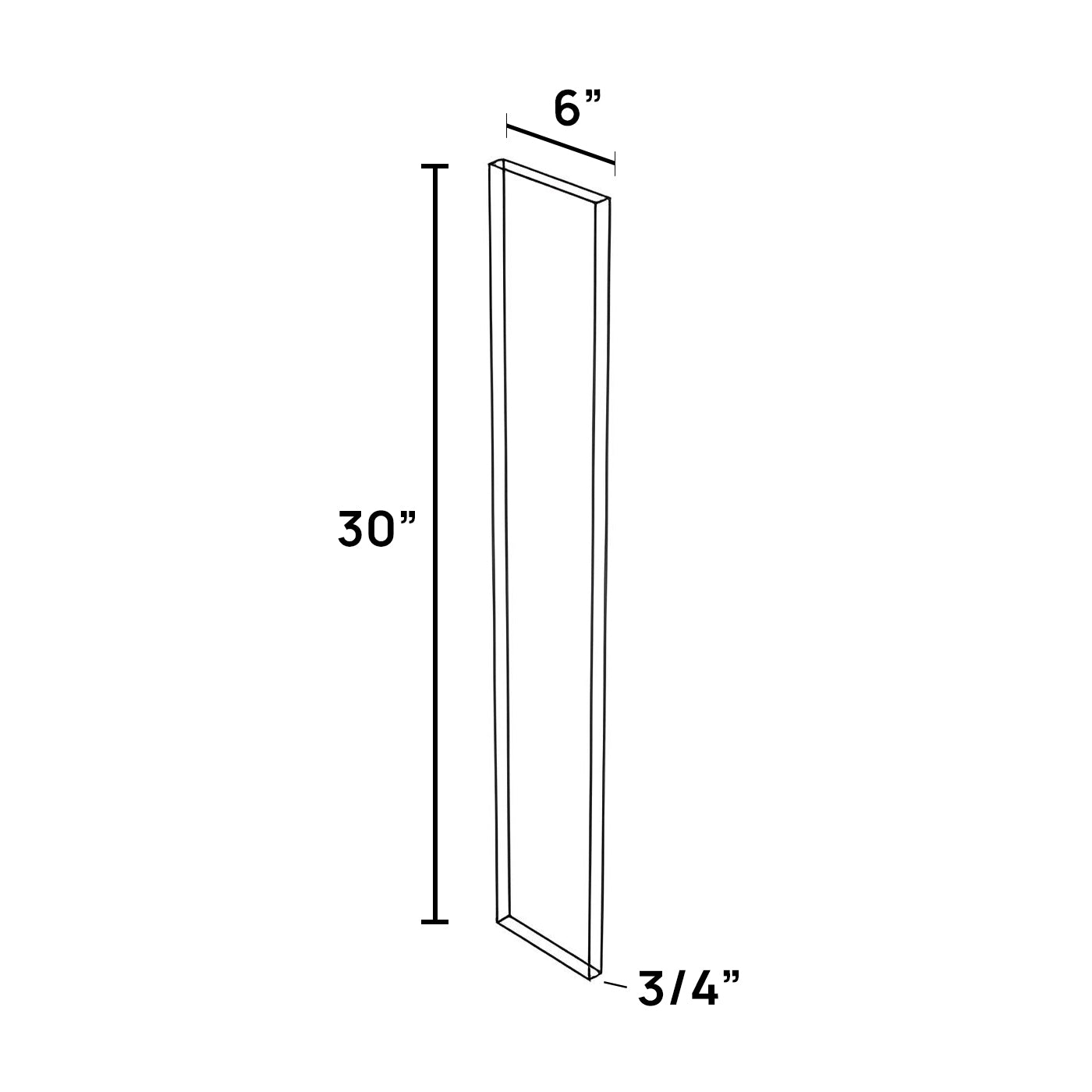 6 inch 30 High Wall Filler