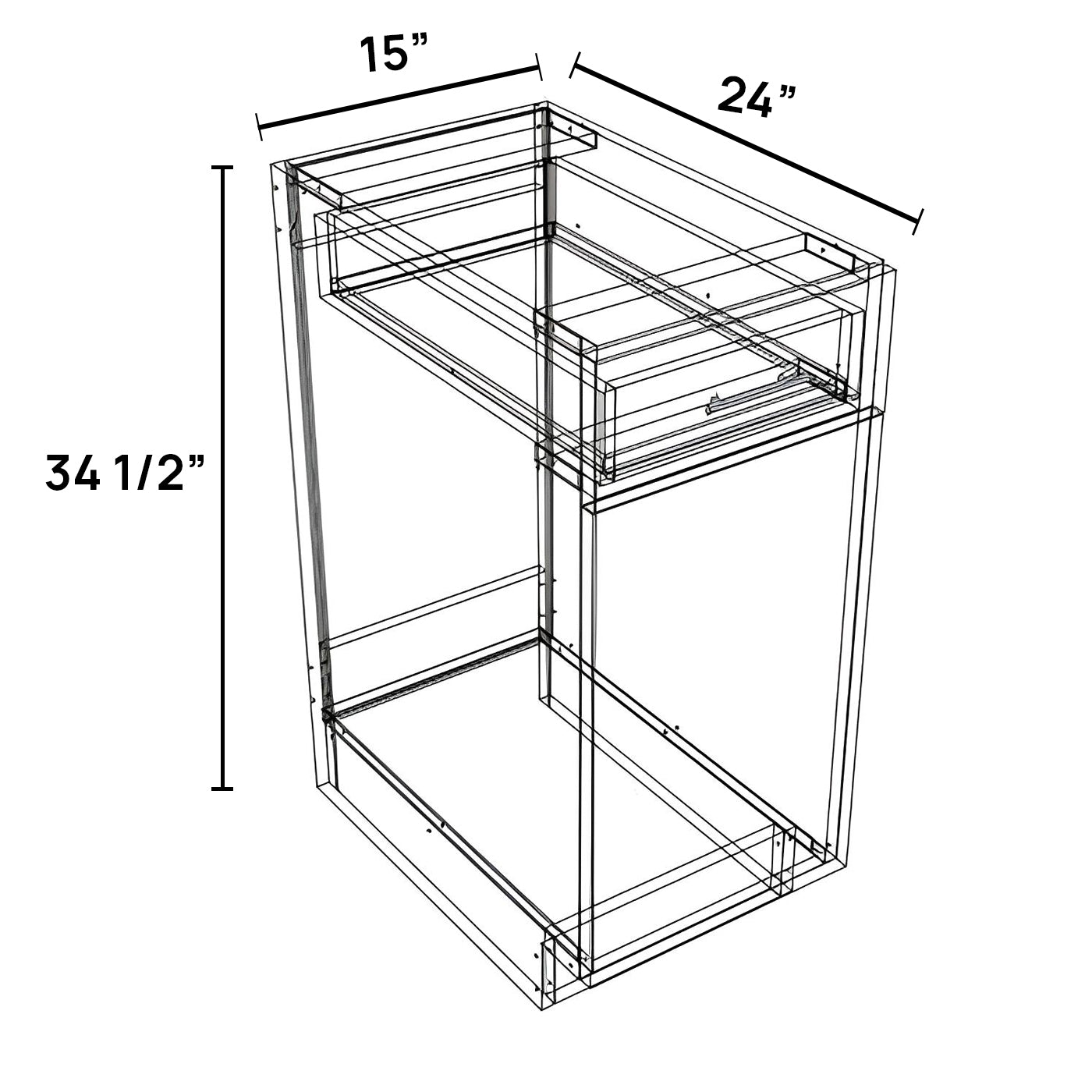 B15TRASH - Base Cabinet