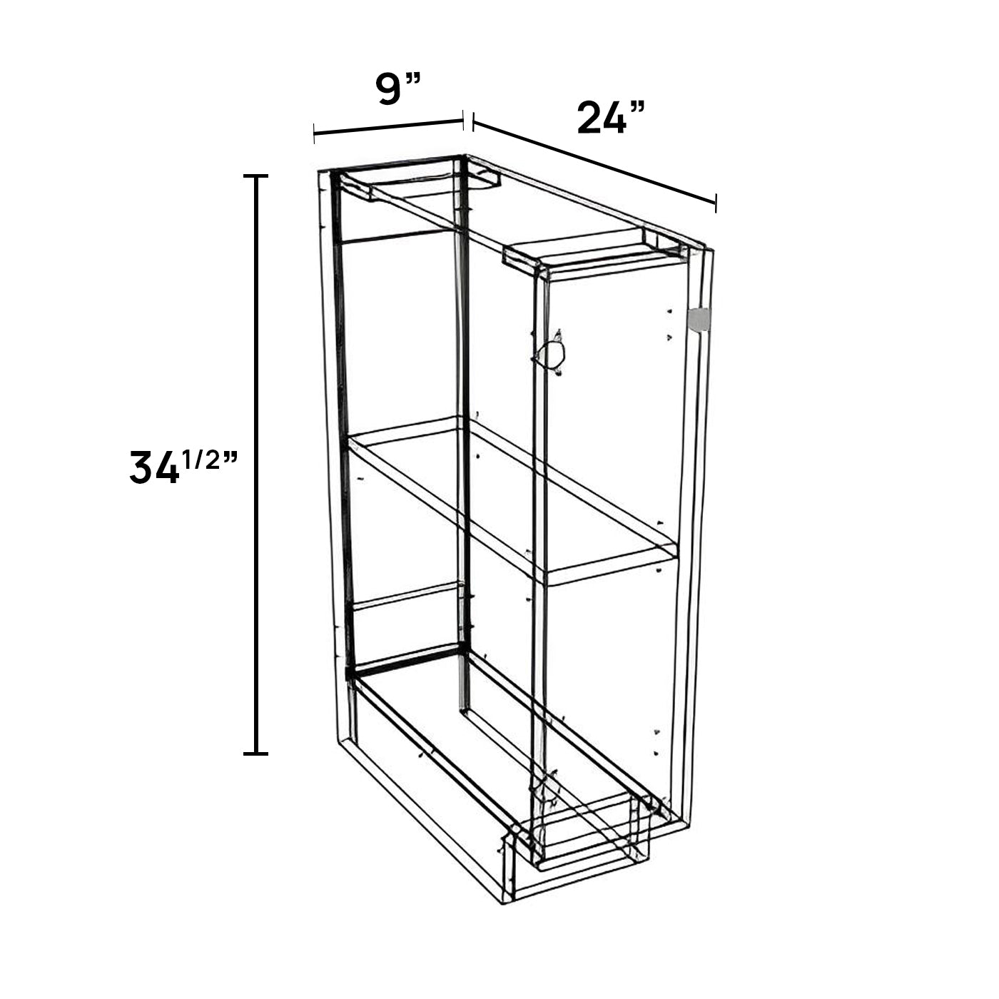 VB9FD - Vanity Base Cabinet