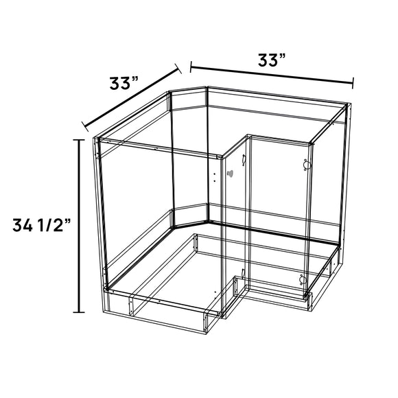 BASE 90 SUSAN 33 - Base Cabinet