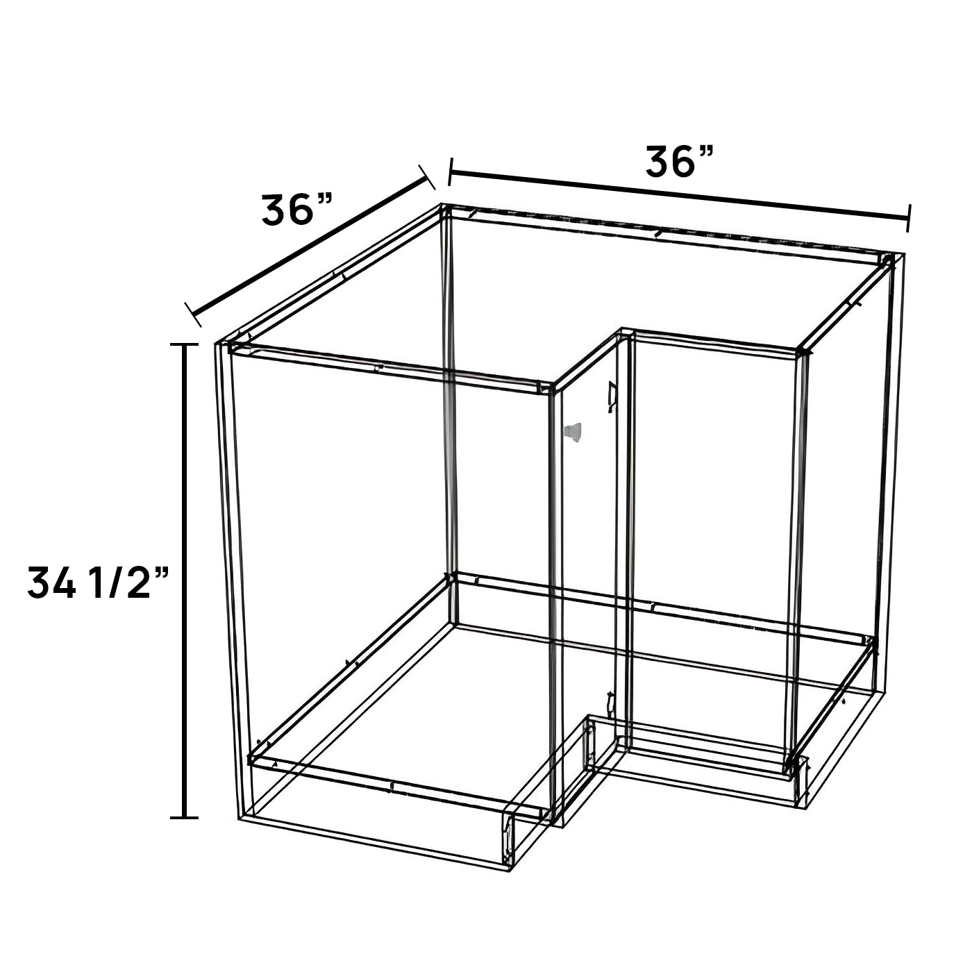 BASE 90 SUSAN 36 - Base Cabinet