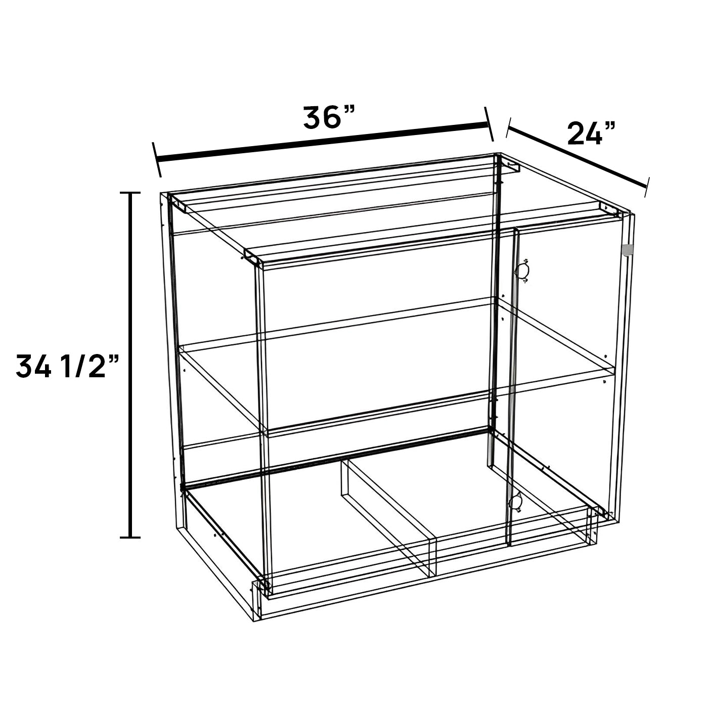 BBC36 - Base Blind Corner Cabinet