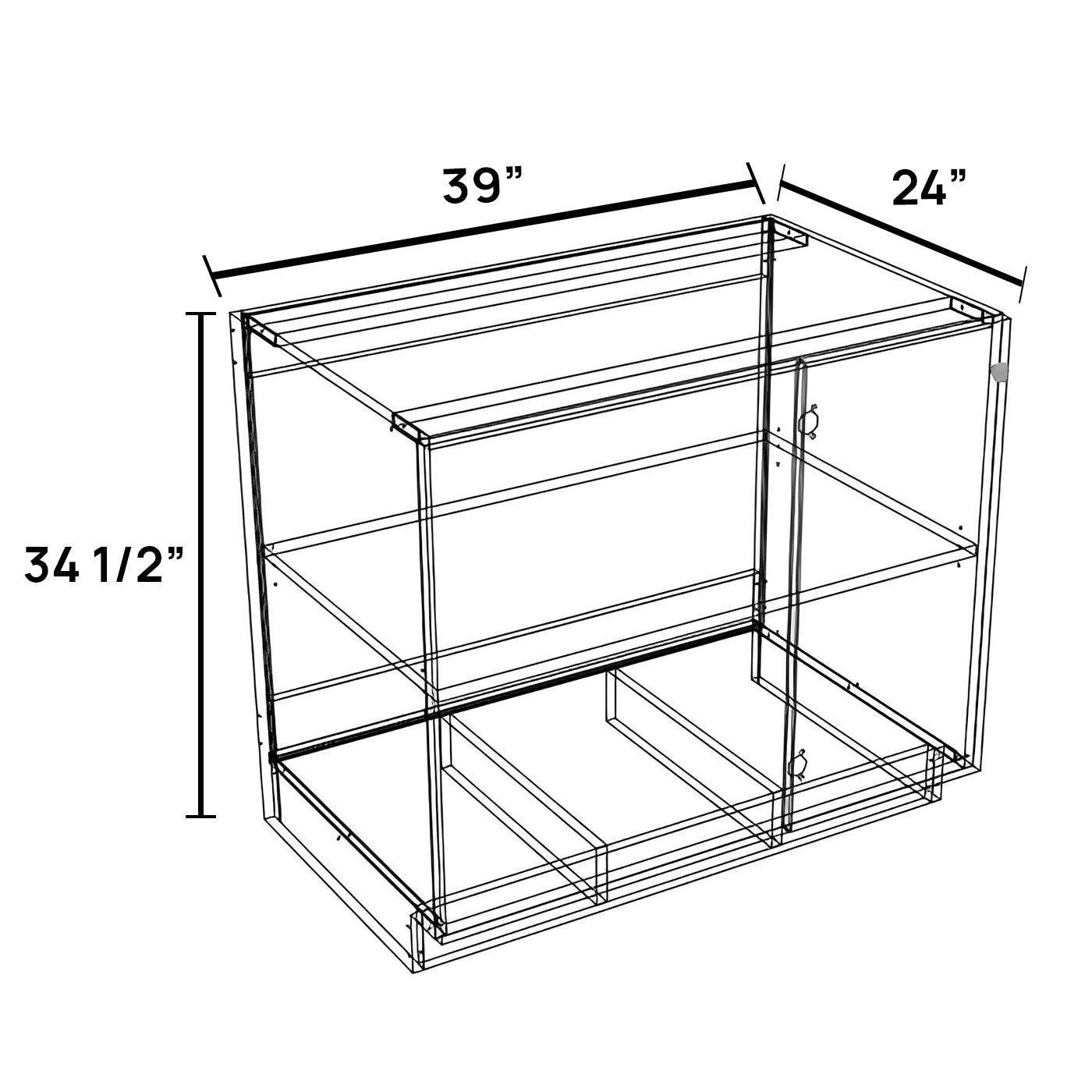 BBC39 - Base Blind Corner Cabinet