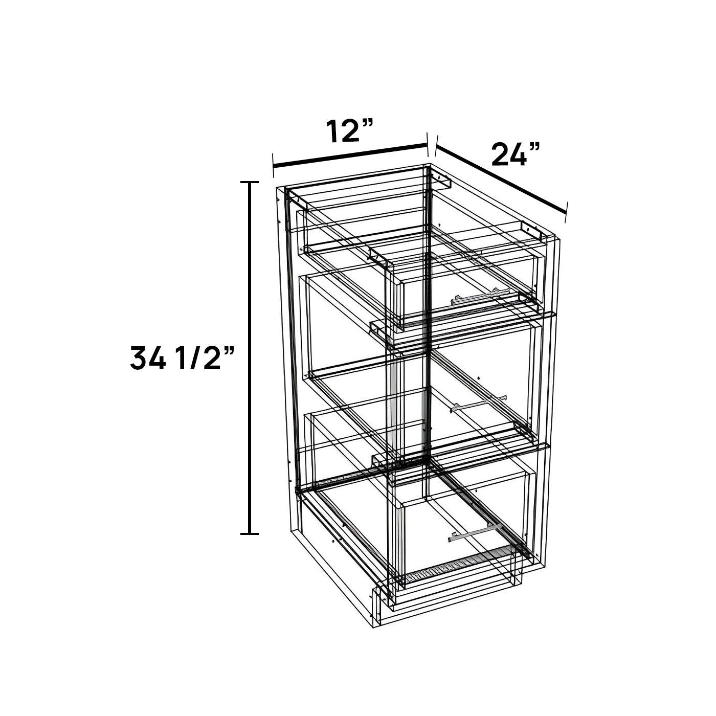 DB12-3 - Drawer Base Cabinet