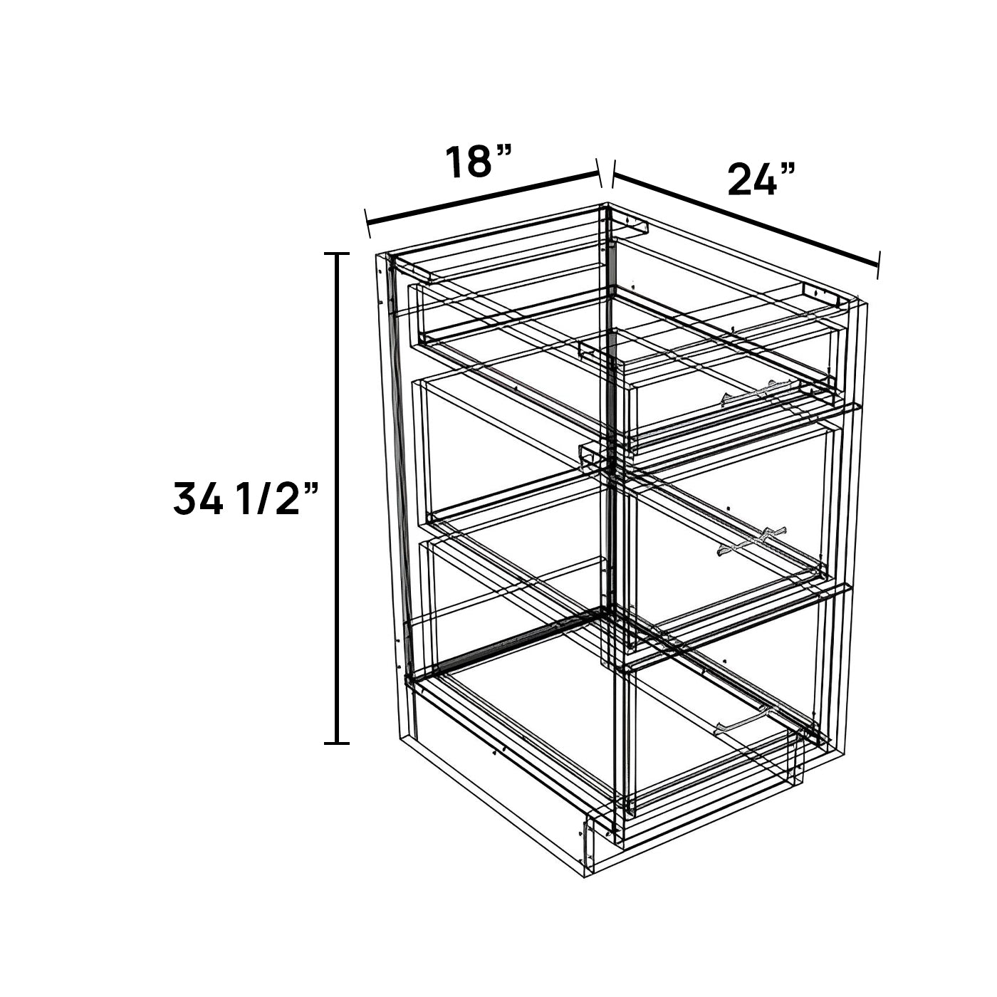 DB18-3 - Drawer Base Cabinet