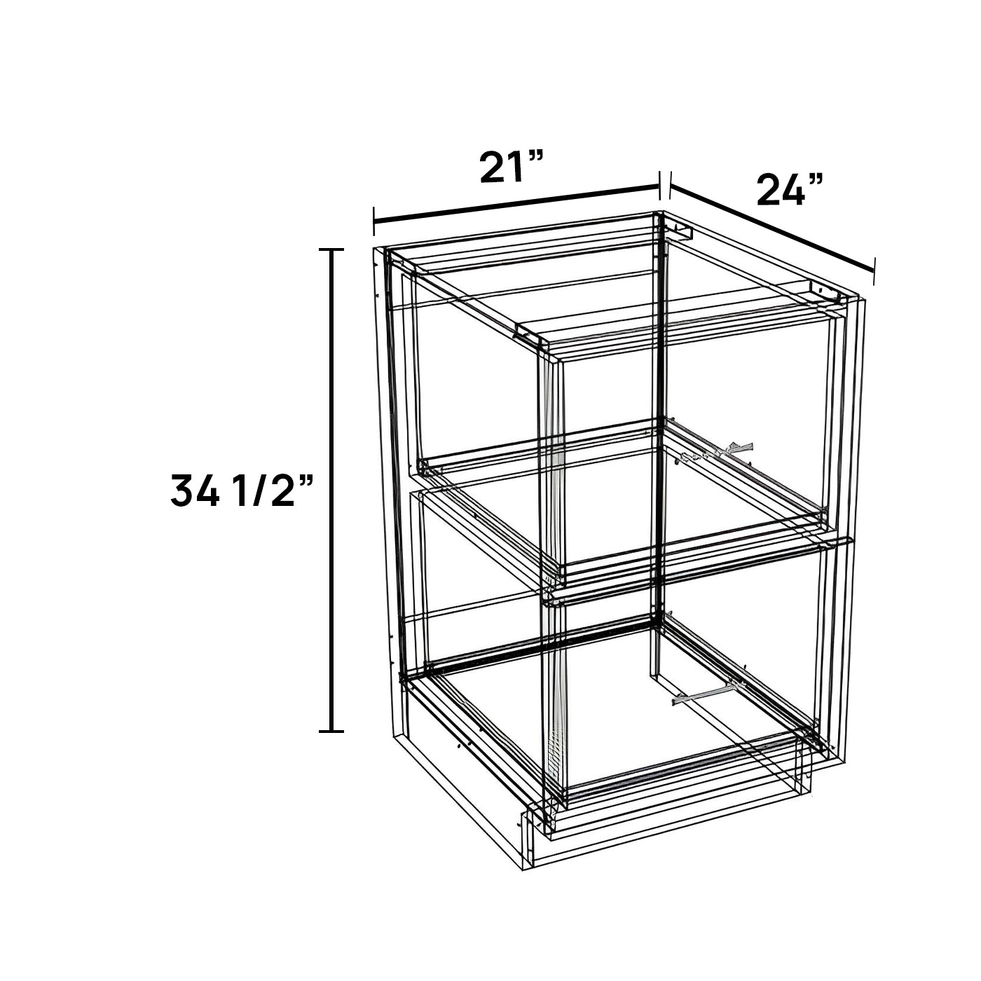 DB21-2 - Drawer Base Cabinet