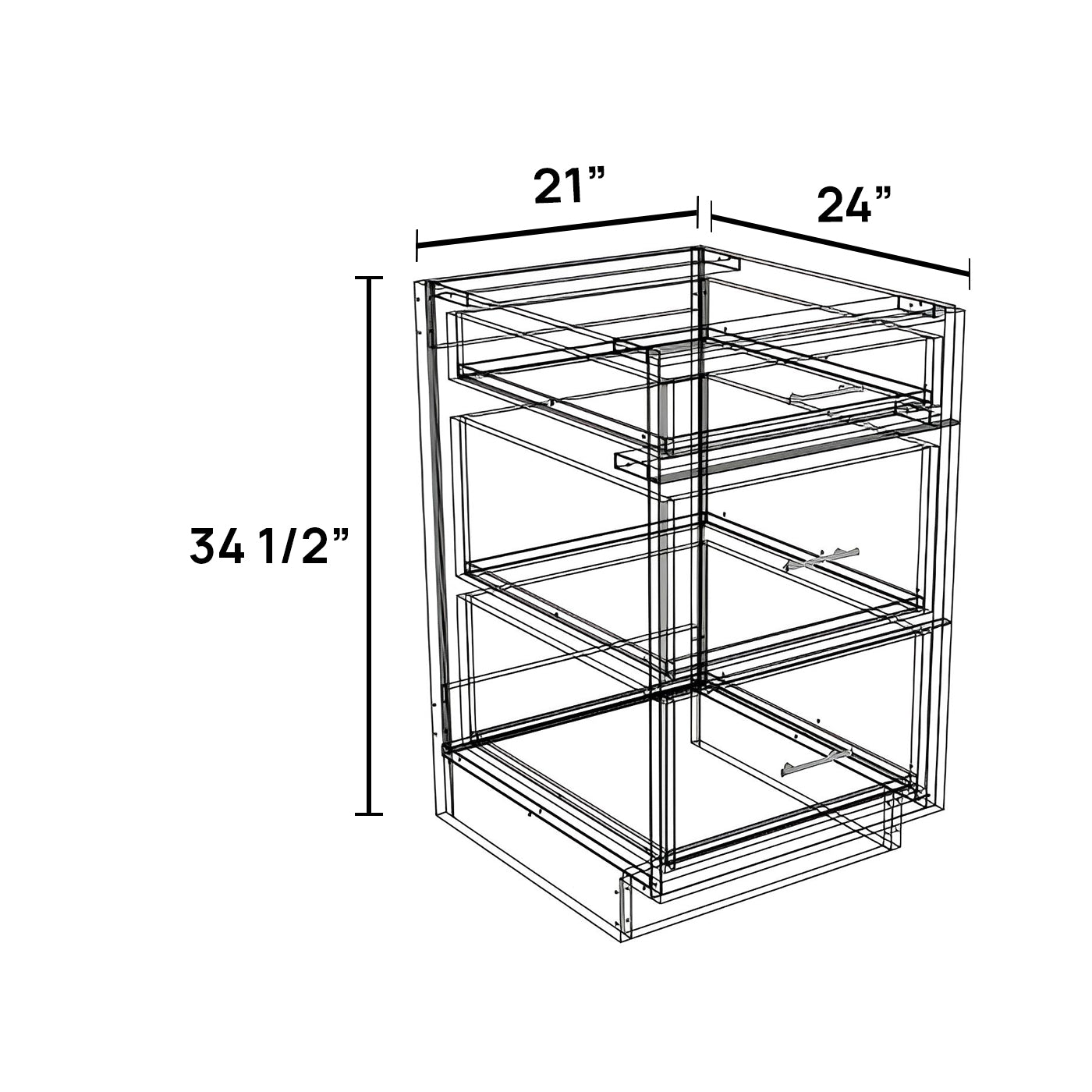 DB21-3 - Drawer Base Cabinet