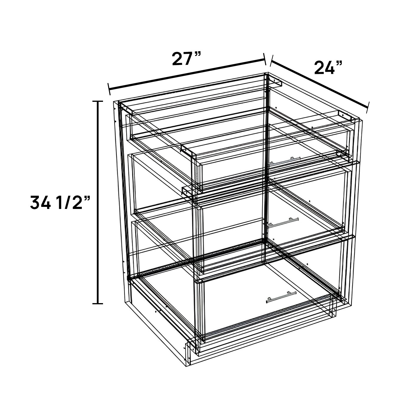 DB27-3 - Drawer Base Cabinet