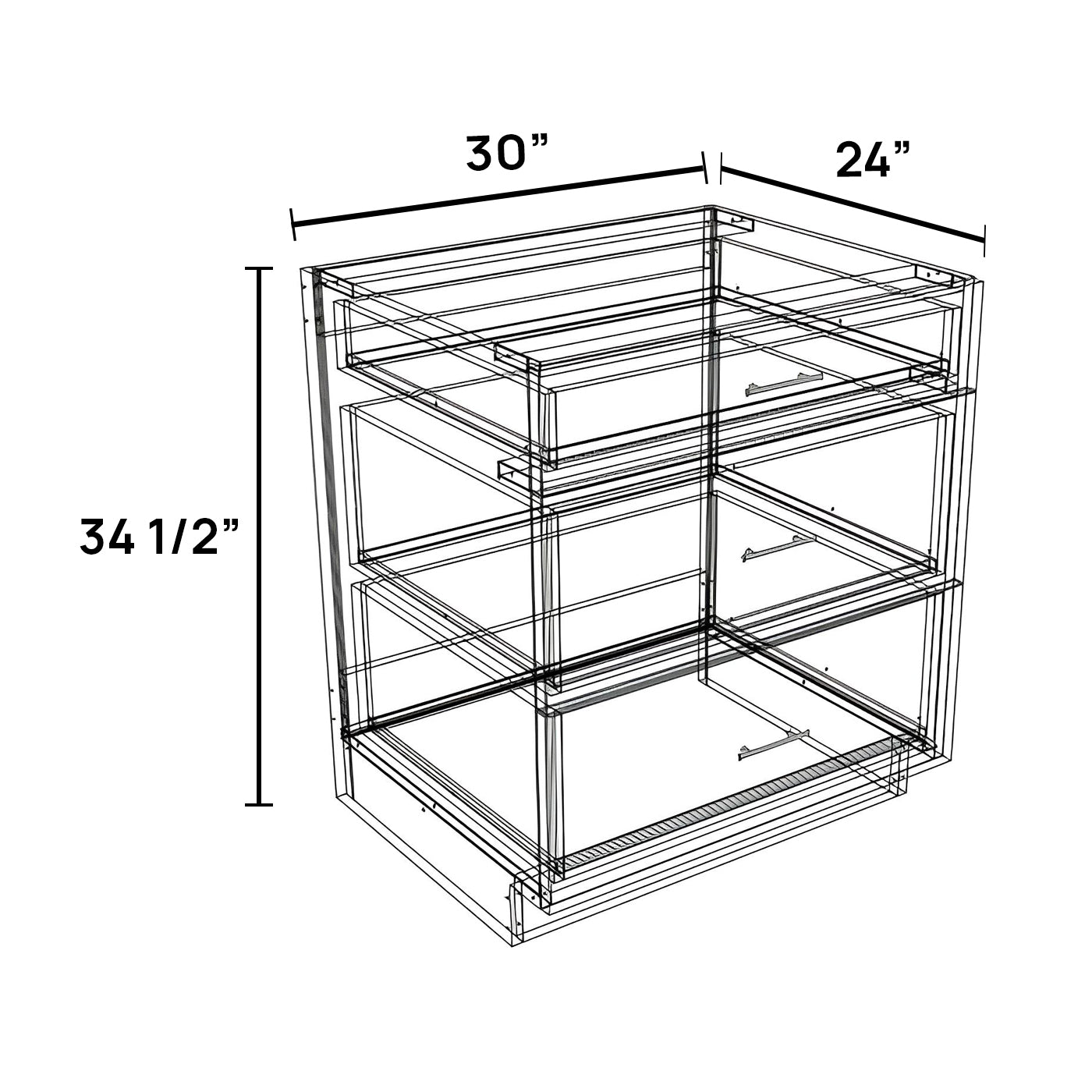 DB30-3 - Drawer Base Cabinet