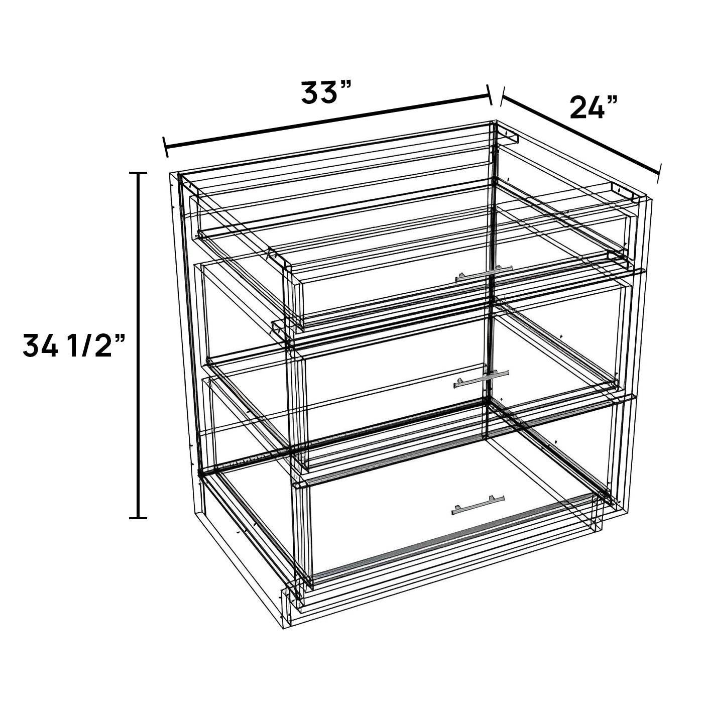 DB33-3 - Drawer Base Cabinet