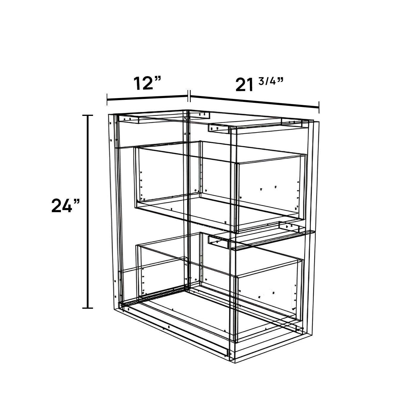 FV1224D-2 - Floating Vanity Cabinet