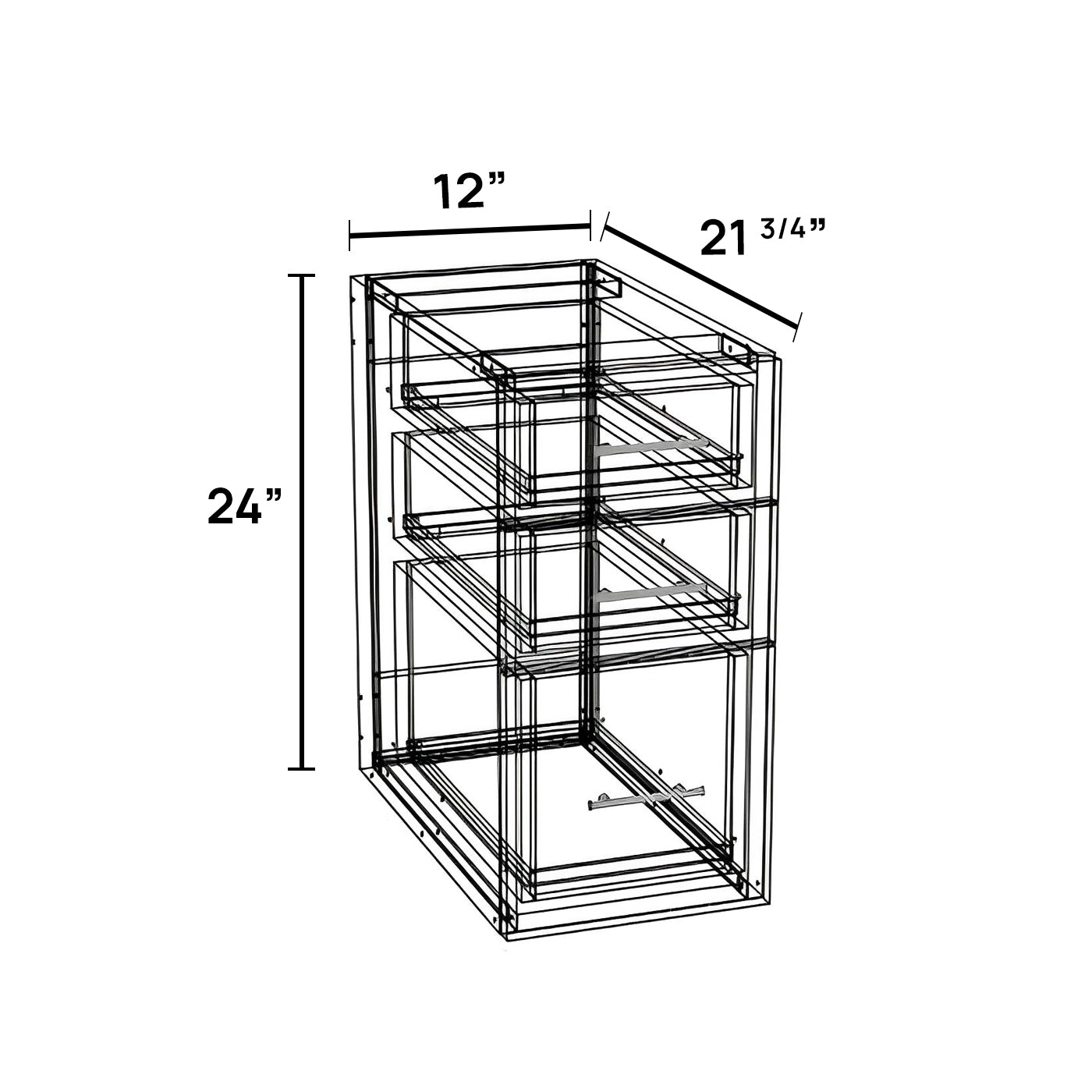 FV1224D-3 - Floating Vanity Cabinet