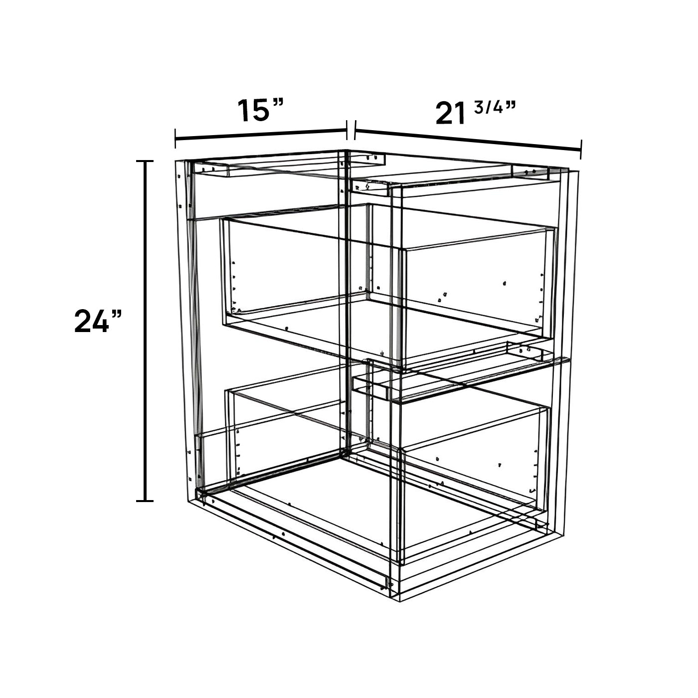 FV1524D-2 - Floating Vanity Cabinet