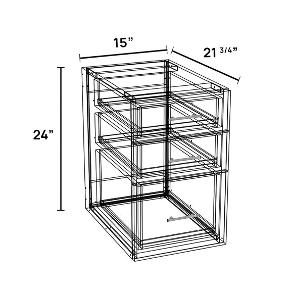 FV1524D-3 - Floating Vanity Cabinet