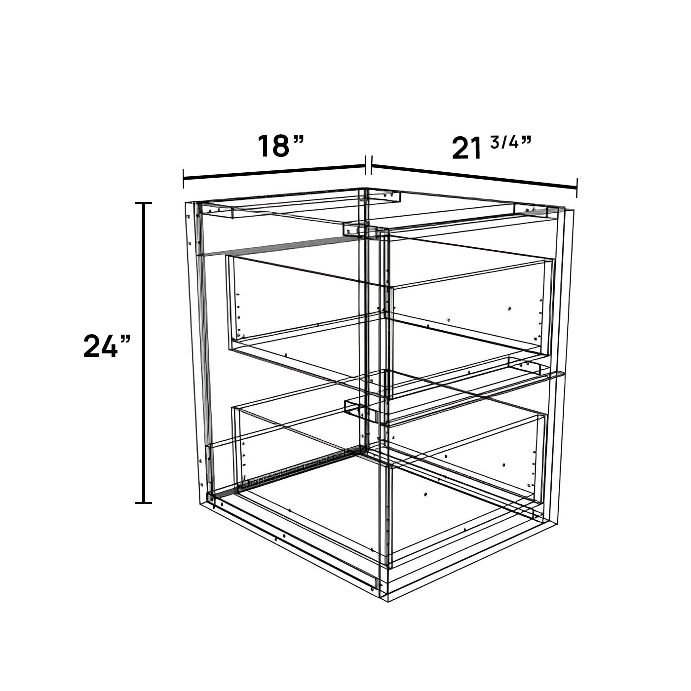 FV1824D-2 - Floating Vanity Cabinet