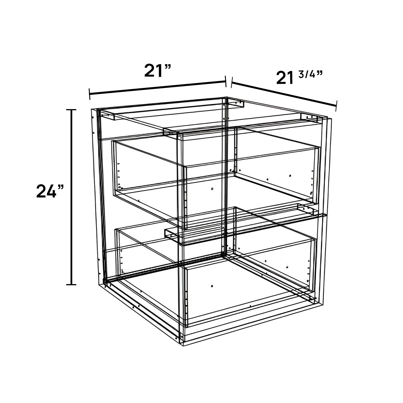 FV2124D-2 - Floating Vanity Cabinet