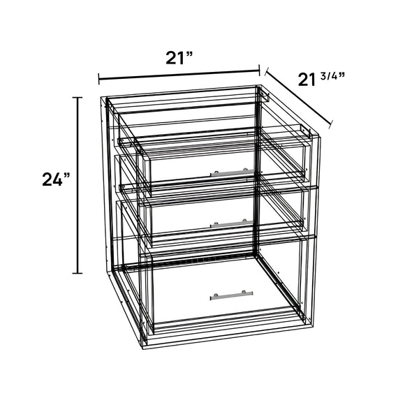 FV2124D-3 - Floating Vanity Cabinet
