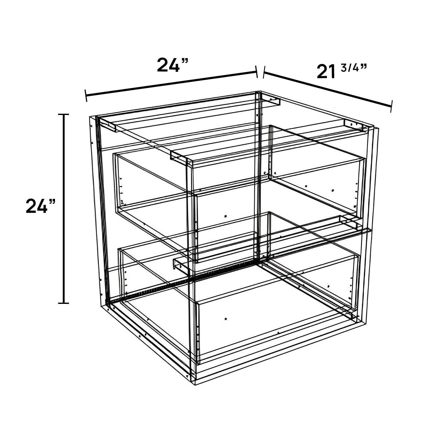 FV2424D-2 - Floating Vanity Cabinet