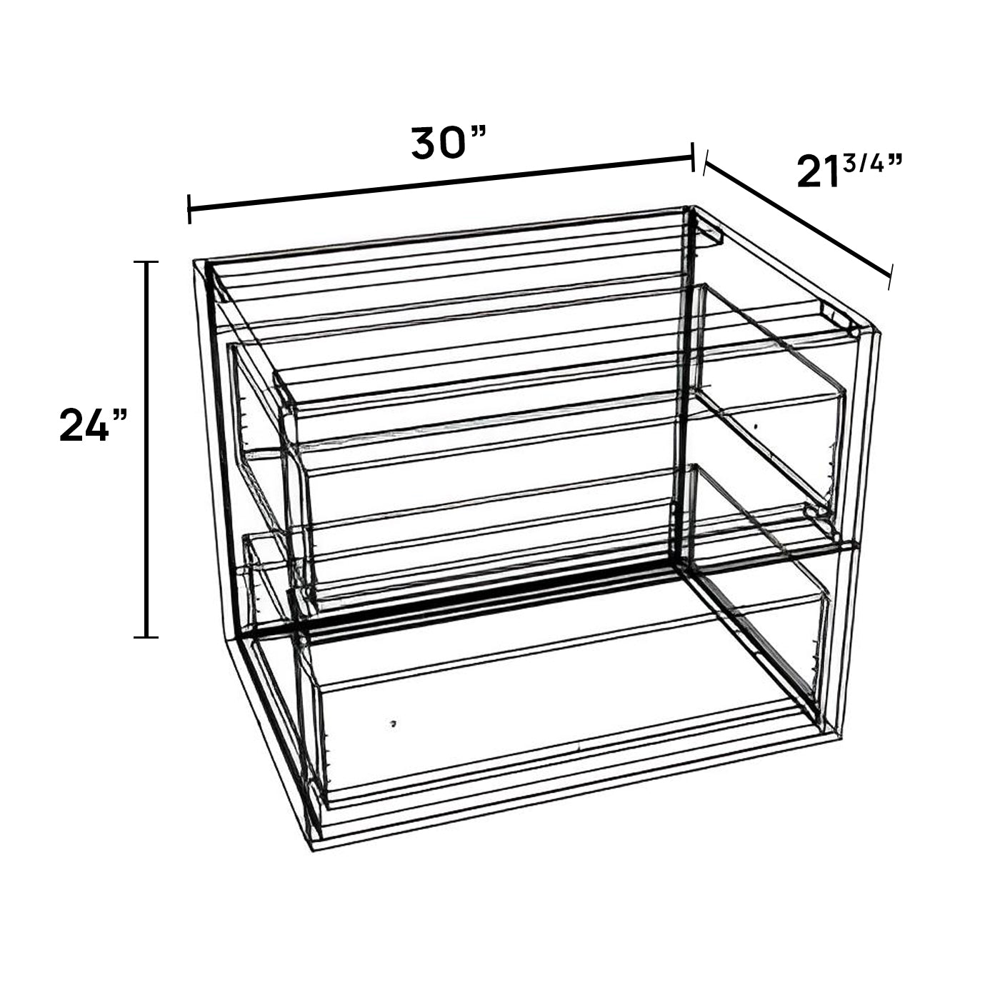 FV3024D-2 - Floating Vanity Cabinet