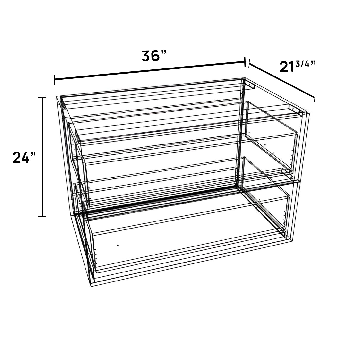 FV3624D-2 - Floating Vanity Cabinet