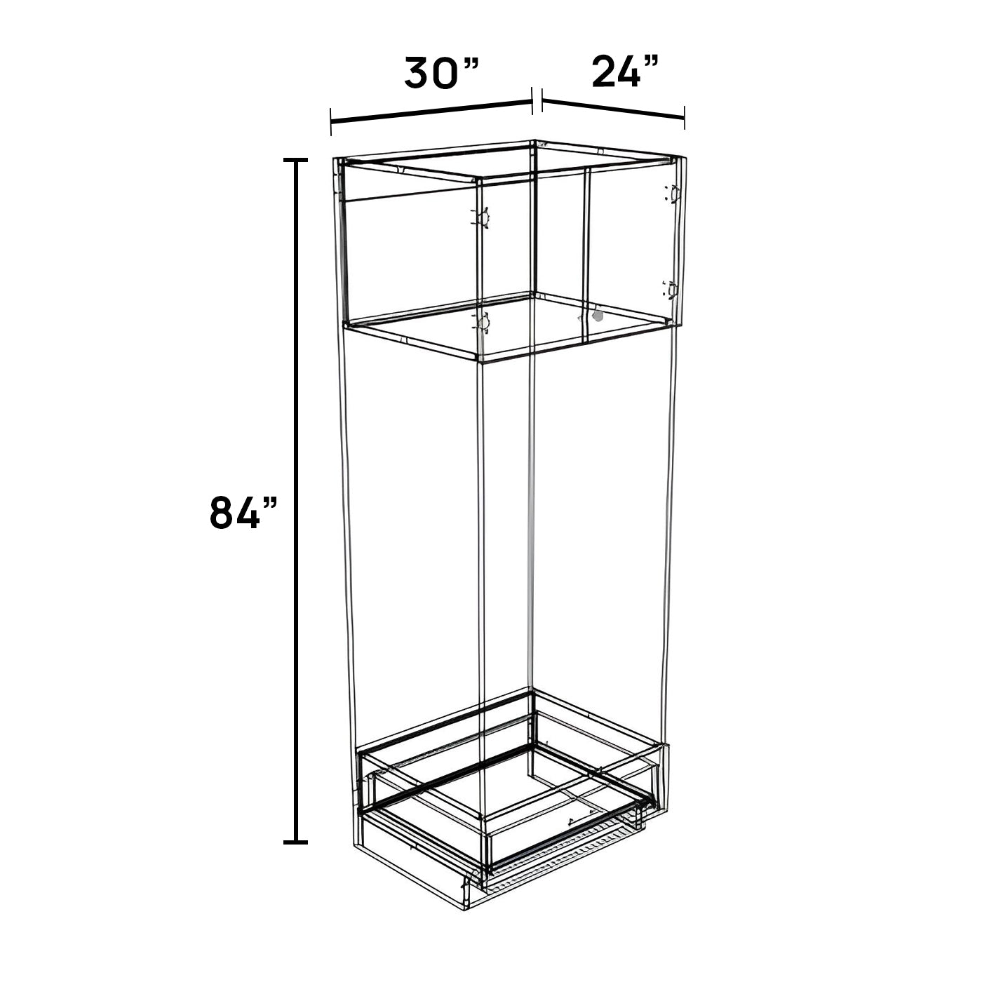 OC3084 - Open Cabinet