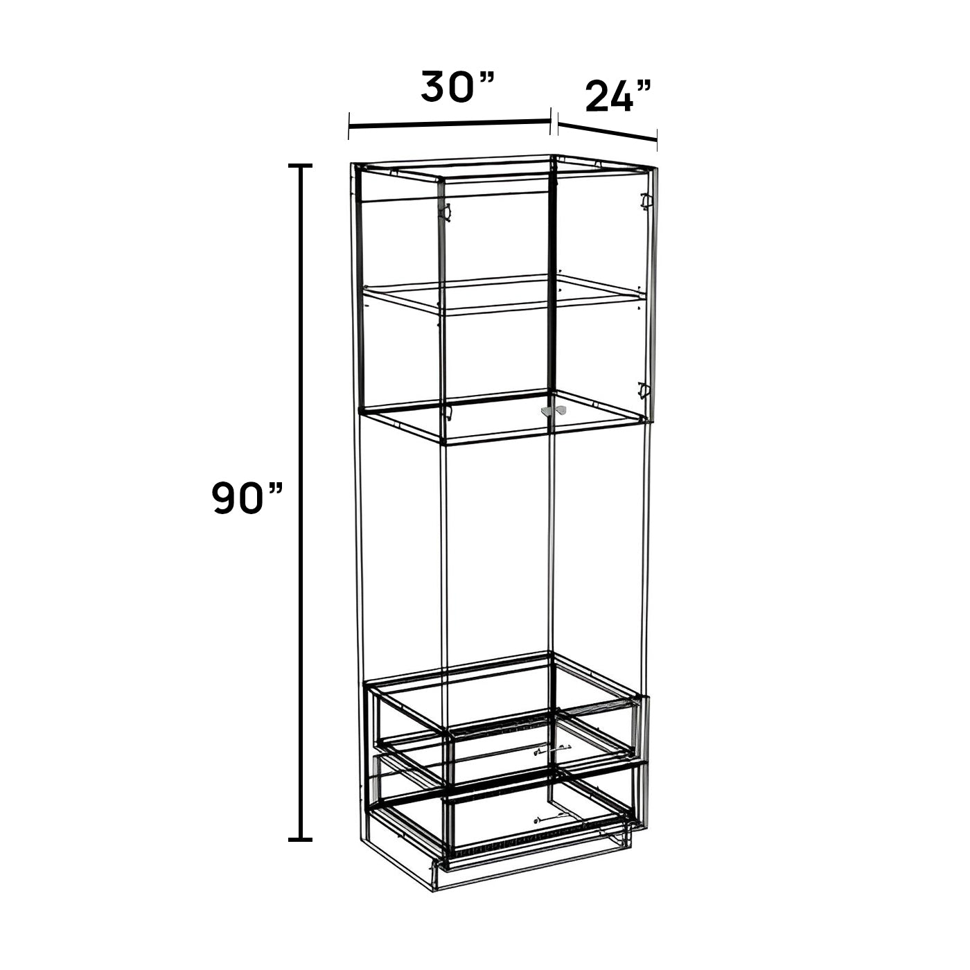 OC3090-SO - Open Cabinet