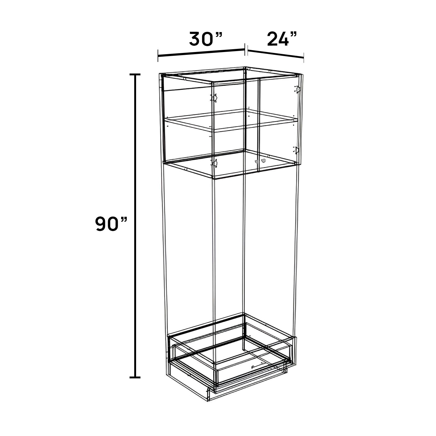 OC3090 - Open Cabinet