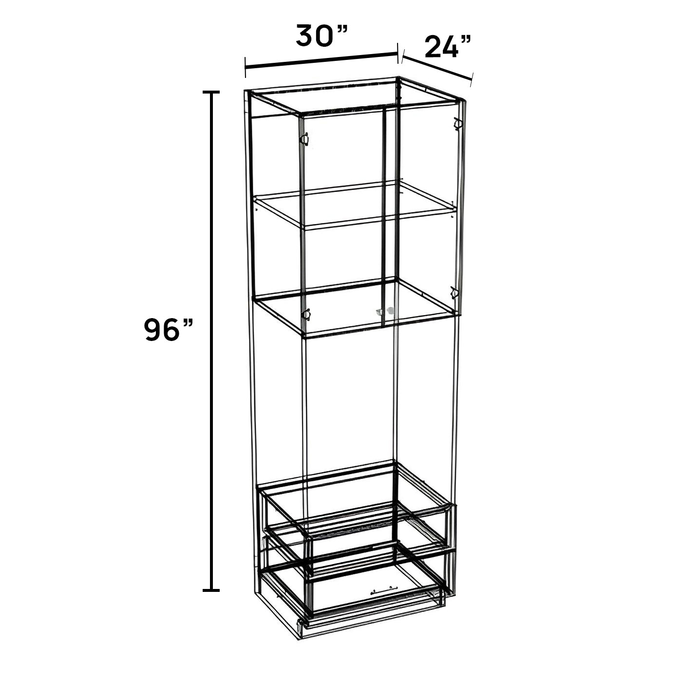 OC3096-SO - Open Cabinet