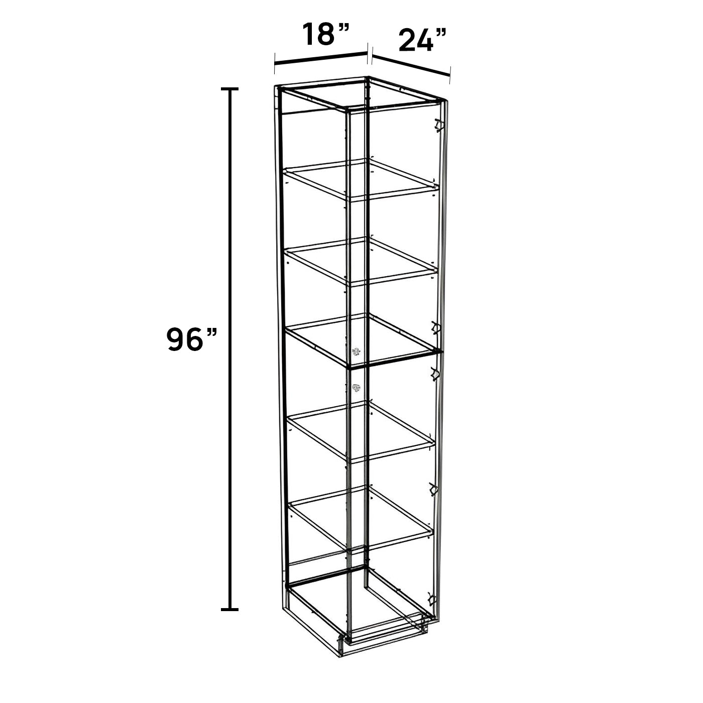 PC1896 - Pantry Cabinet