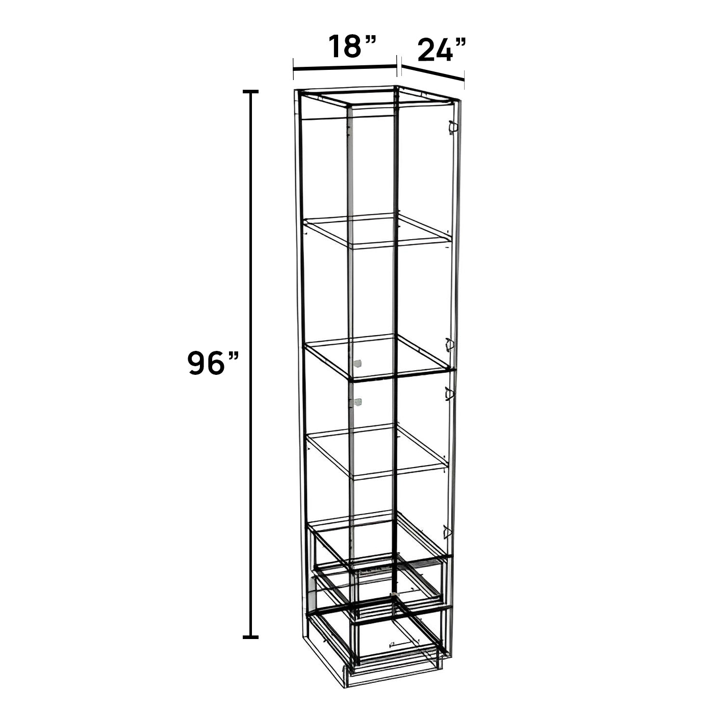 PD1896 - Pantry Drawer Cabinet