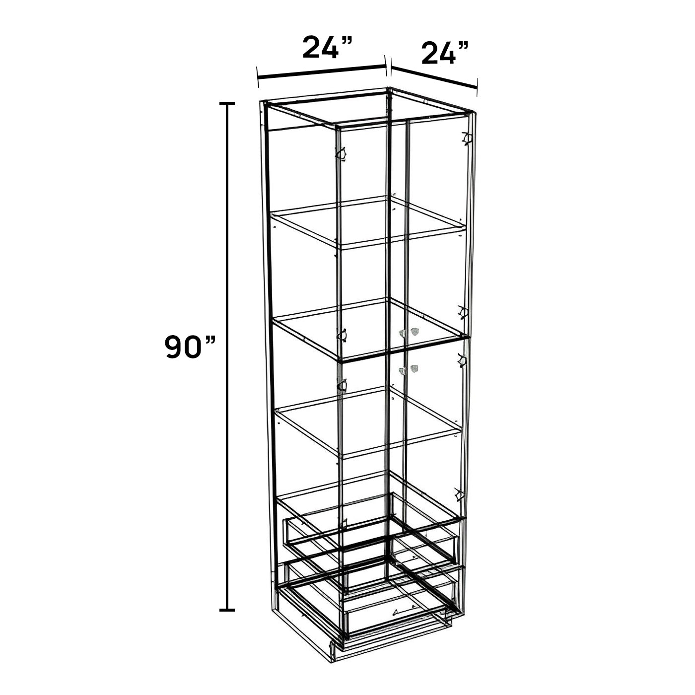 PD2490 - Pantry Drawer Cabinet