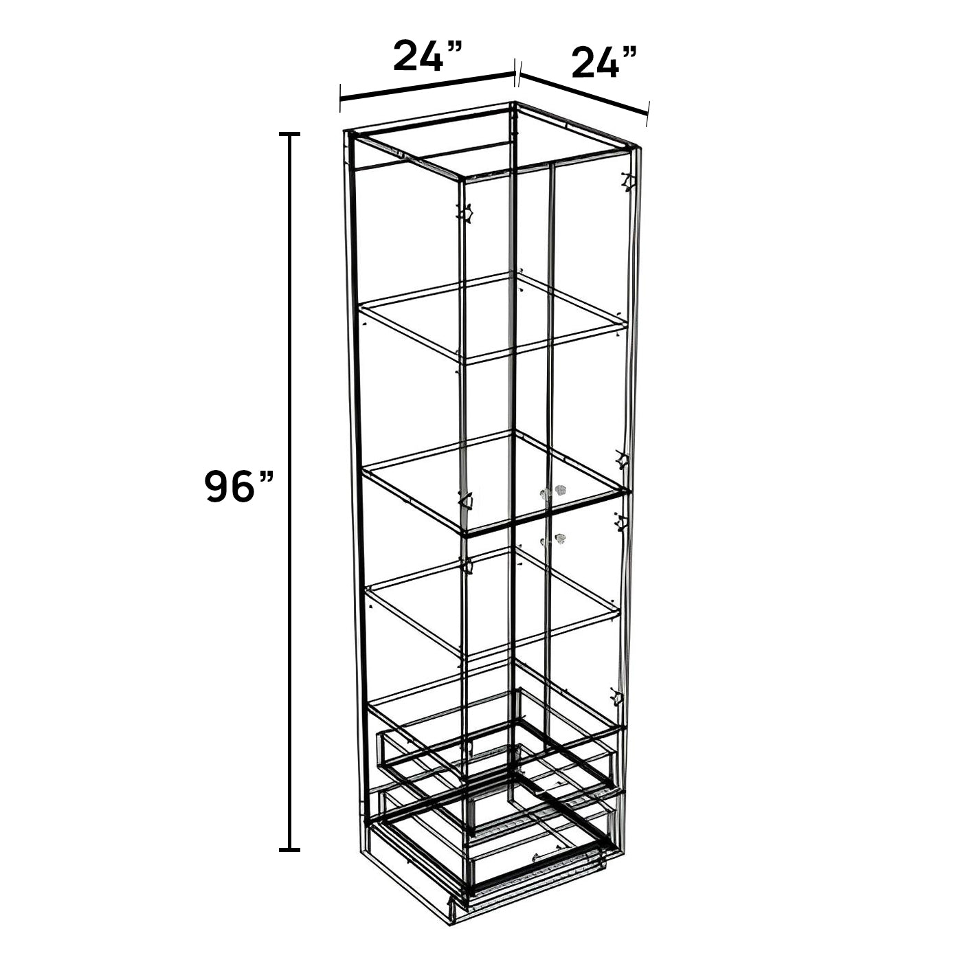 PD2496 - Pantry Drawer Cabinet