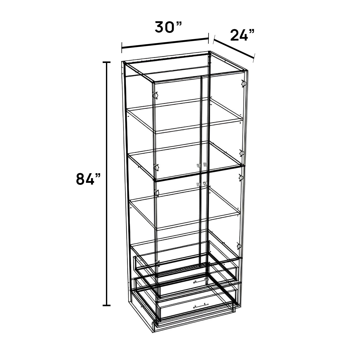 PD3084 - Pantry Drawer Cabinet