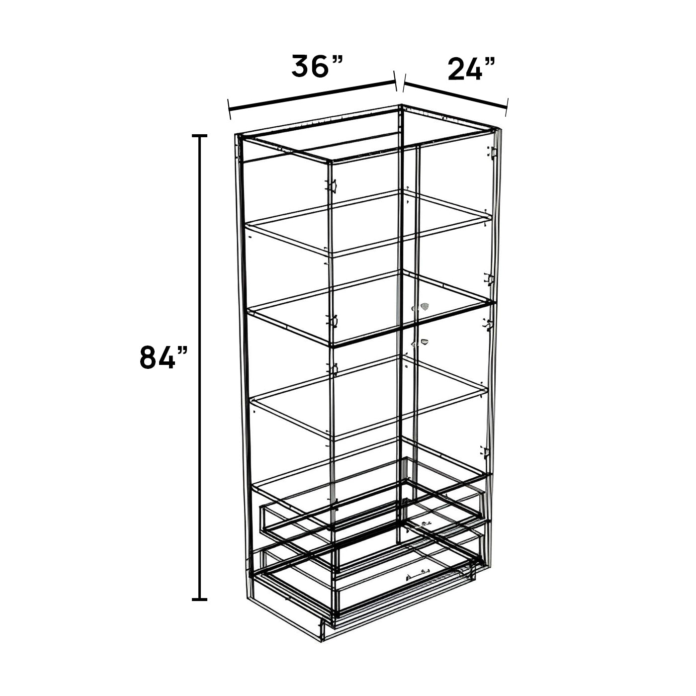 PD3684 - Pantry Drawer Cabinet