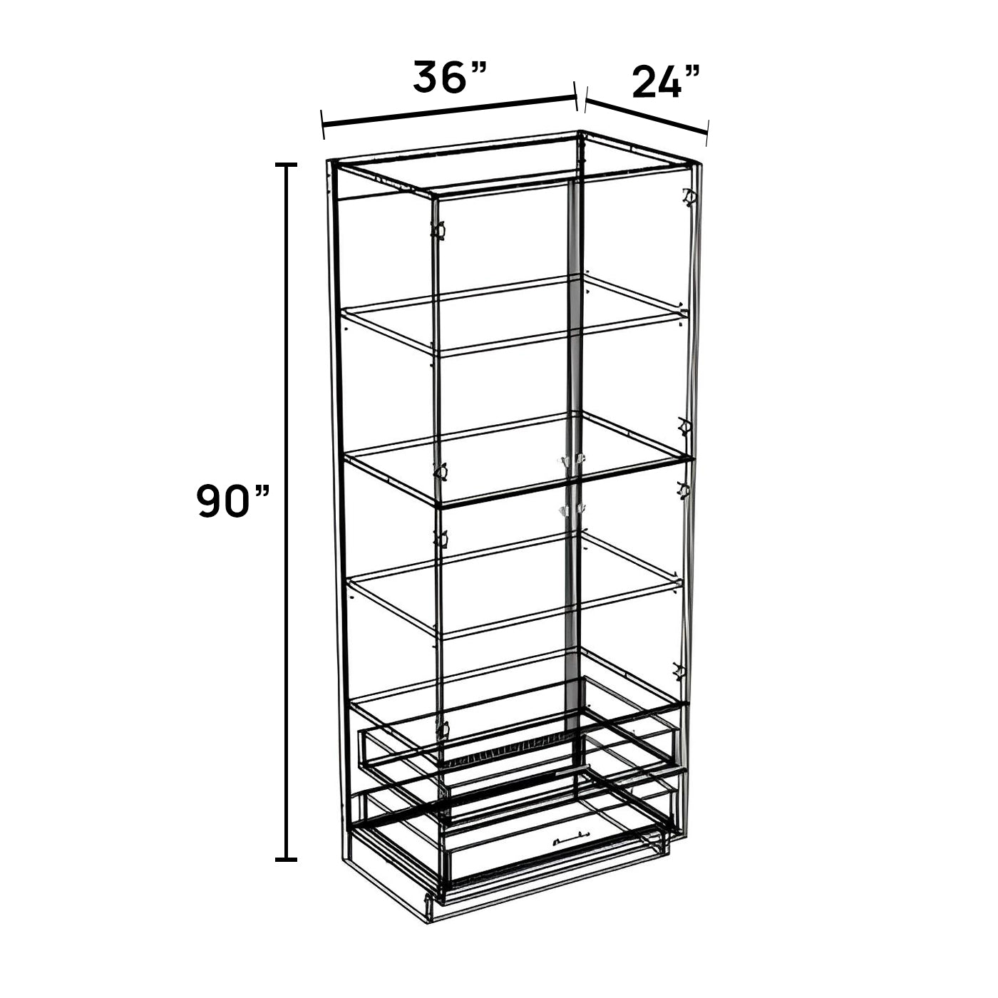 PD3690 - Pantry Drawer Cabinet