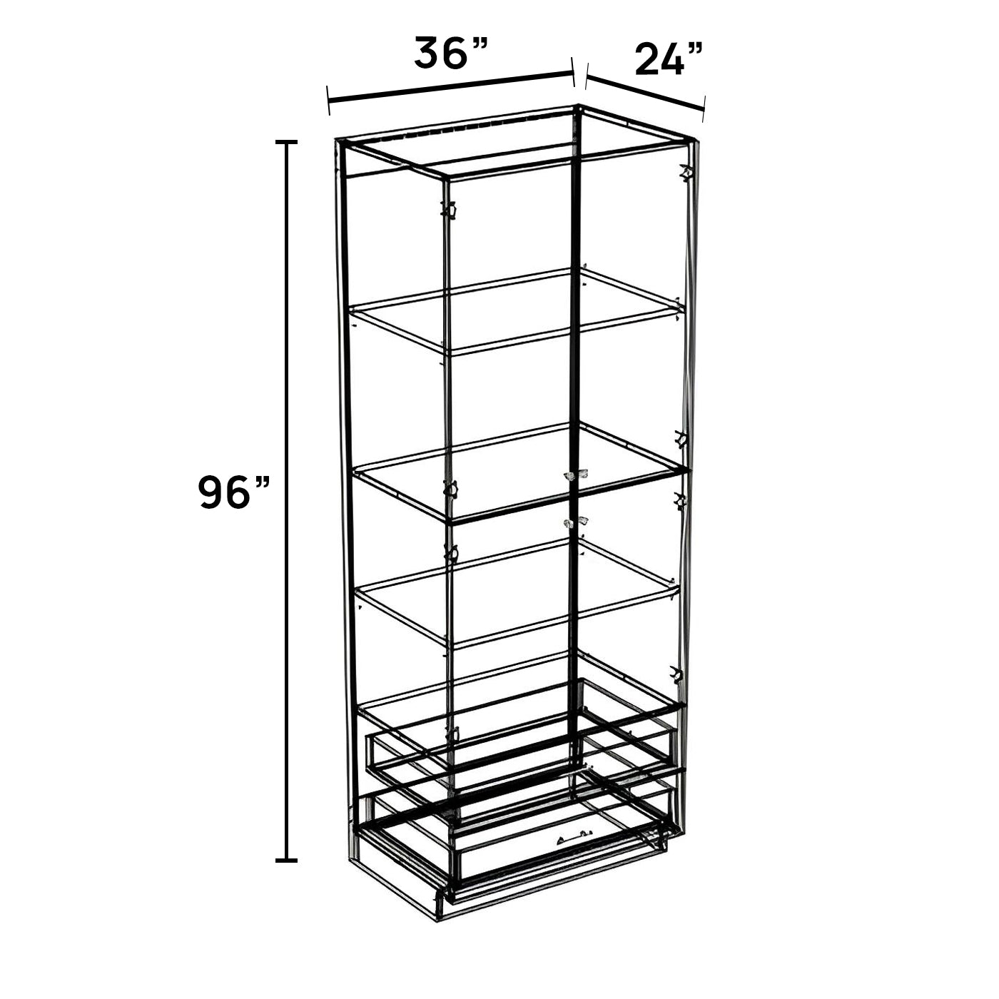 PD3696 - Pantry Drawer Cabinet