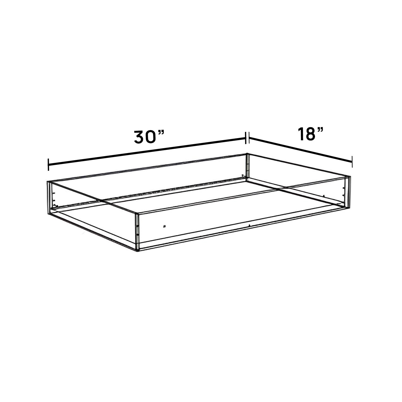 Pullout Tray - For 30in Width