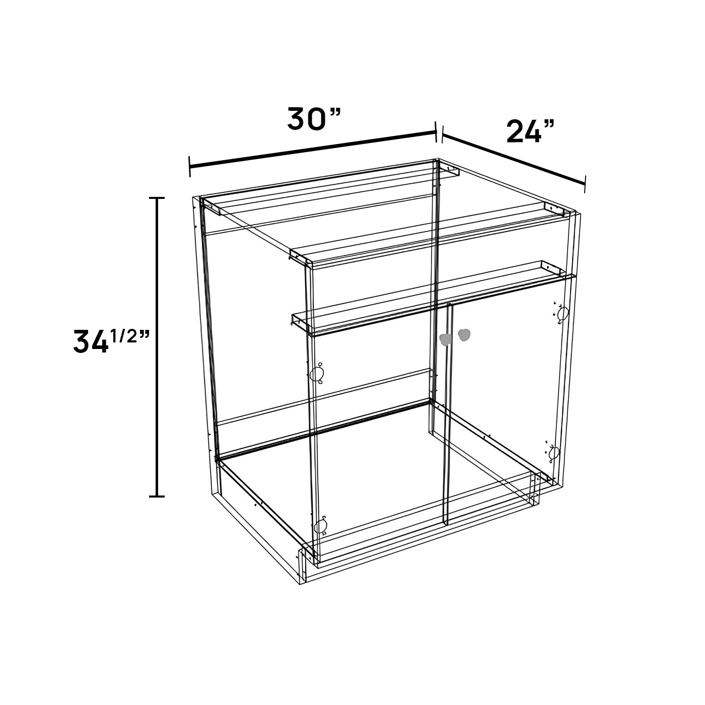 SB30 - Sink Base Cabinet