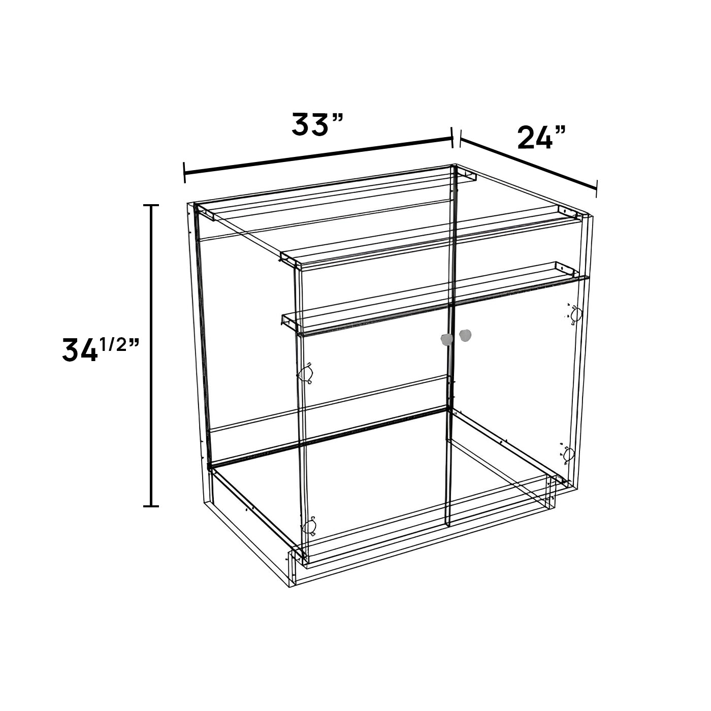 SB33 - Sink Base Cabinet