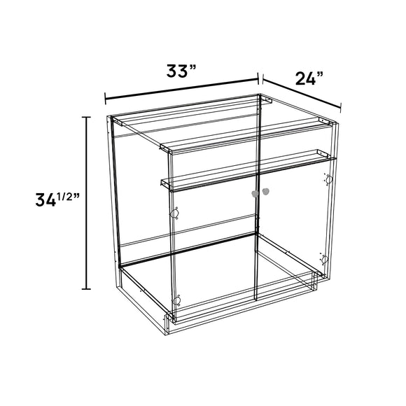 SB33 - Sink Base Cabinet