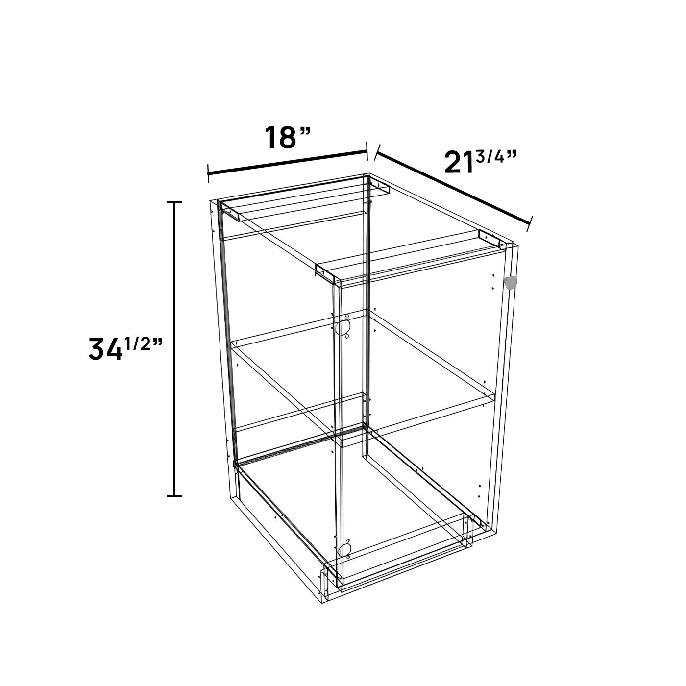 VB18FD - Vanity Base Cabinet