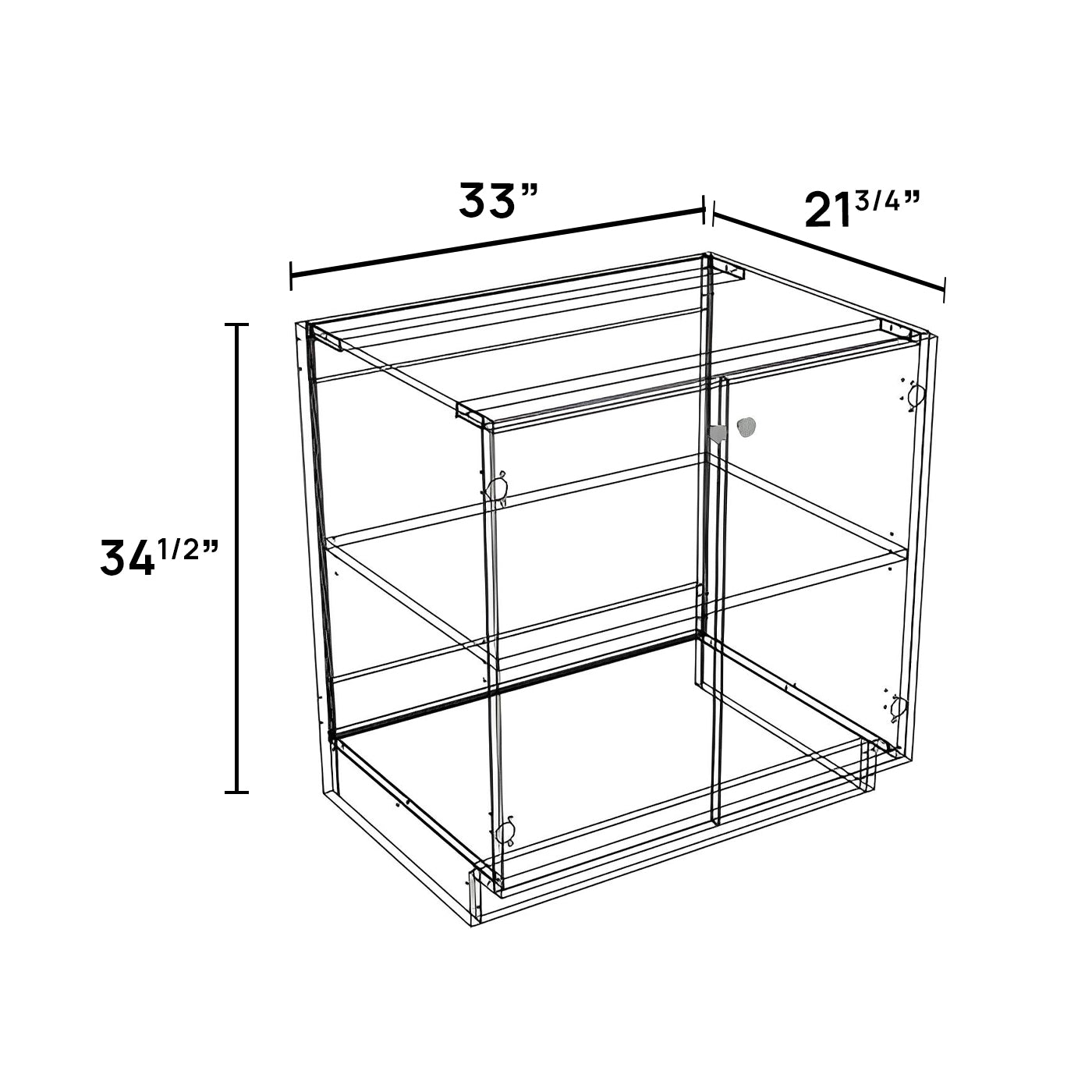 VB33FD - Vanity Base Cabinet