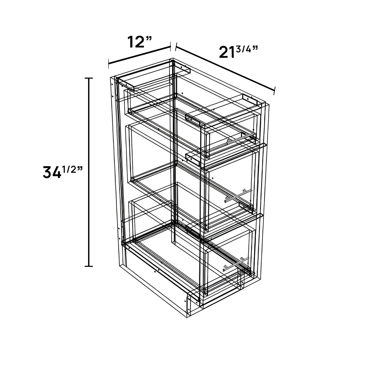 VDB12 - Vanity Drawer Base Cabinet