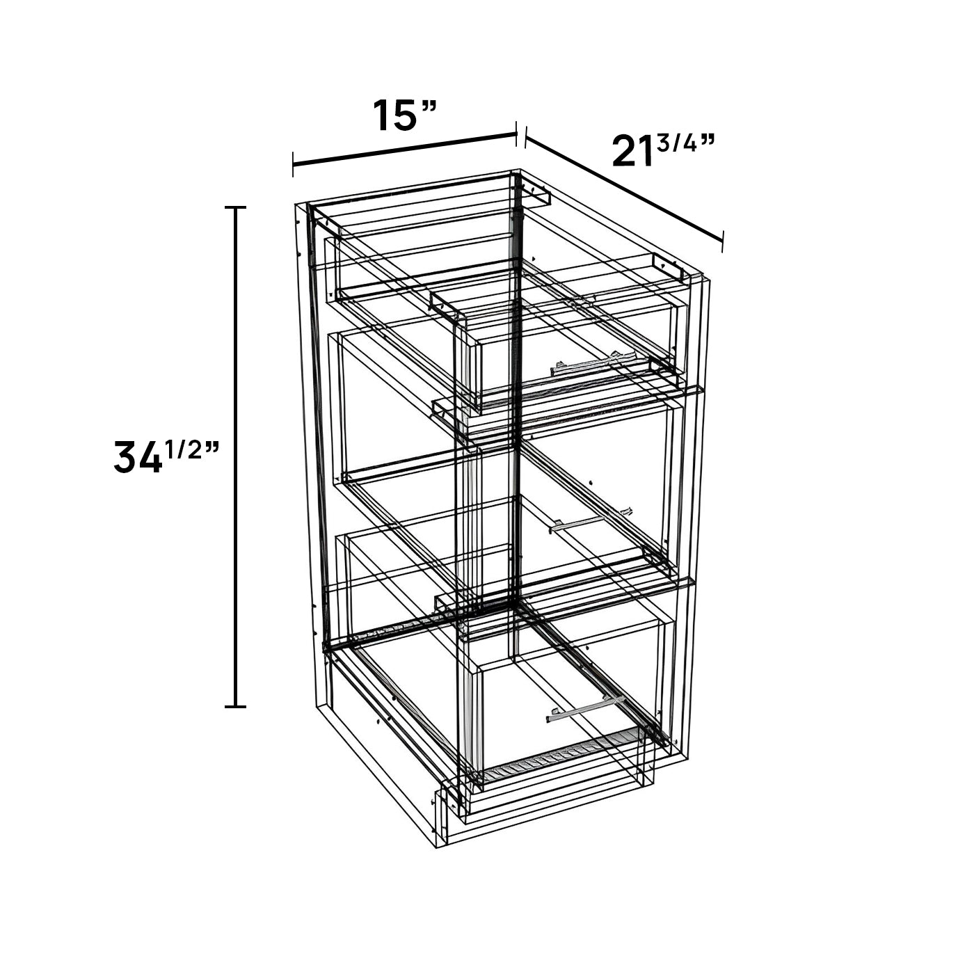 VDB15 - Vanity Drawer Base Cabinet