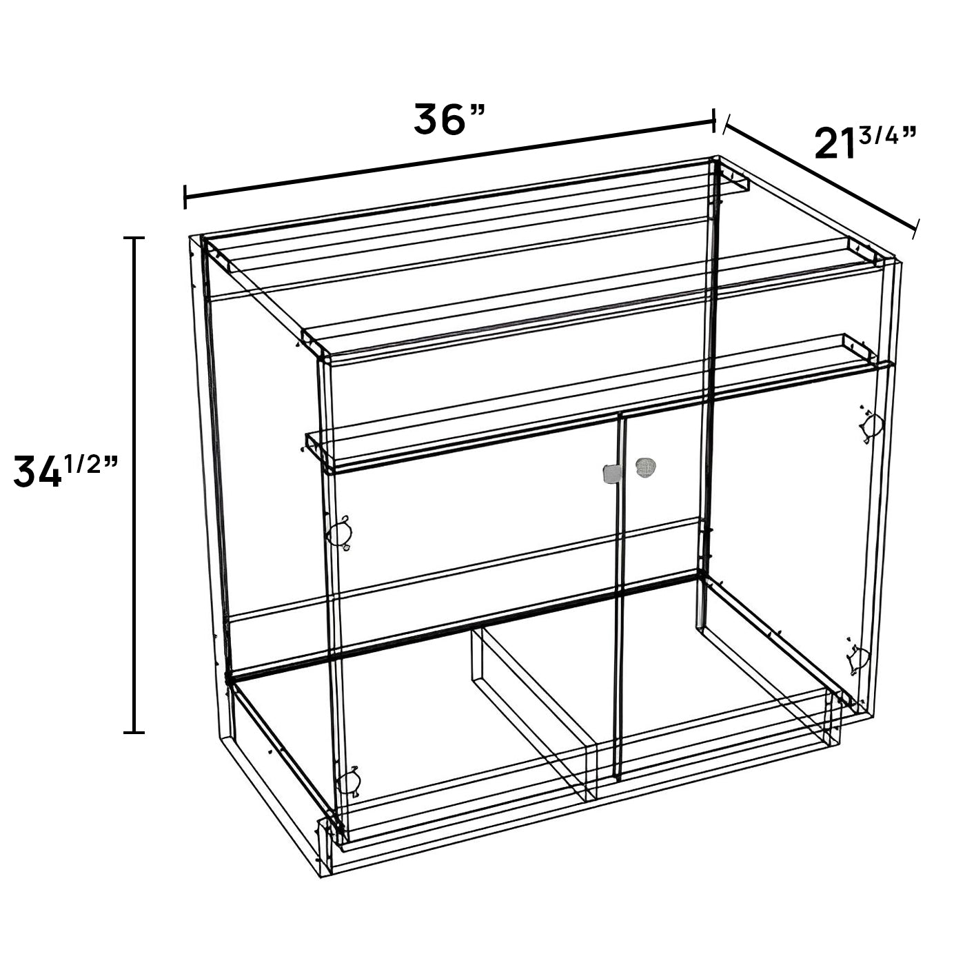 VSB36 - Vanity Sink Base Cabinet